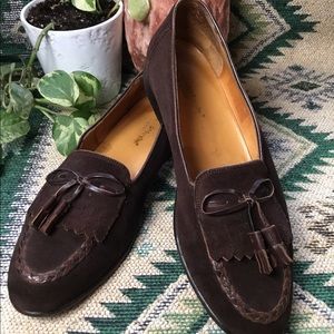 Johnston & Murphy Suede Keltie Loafers S12